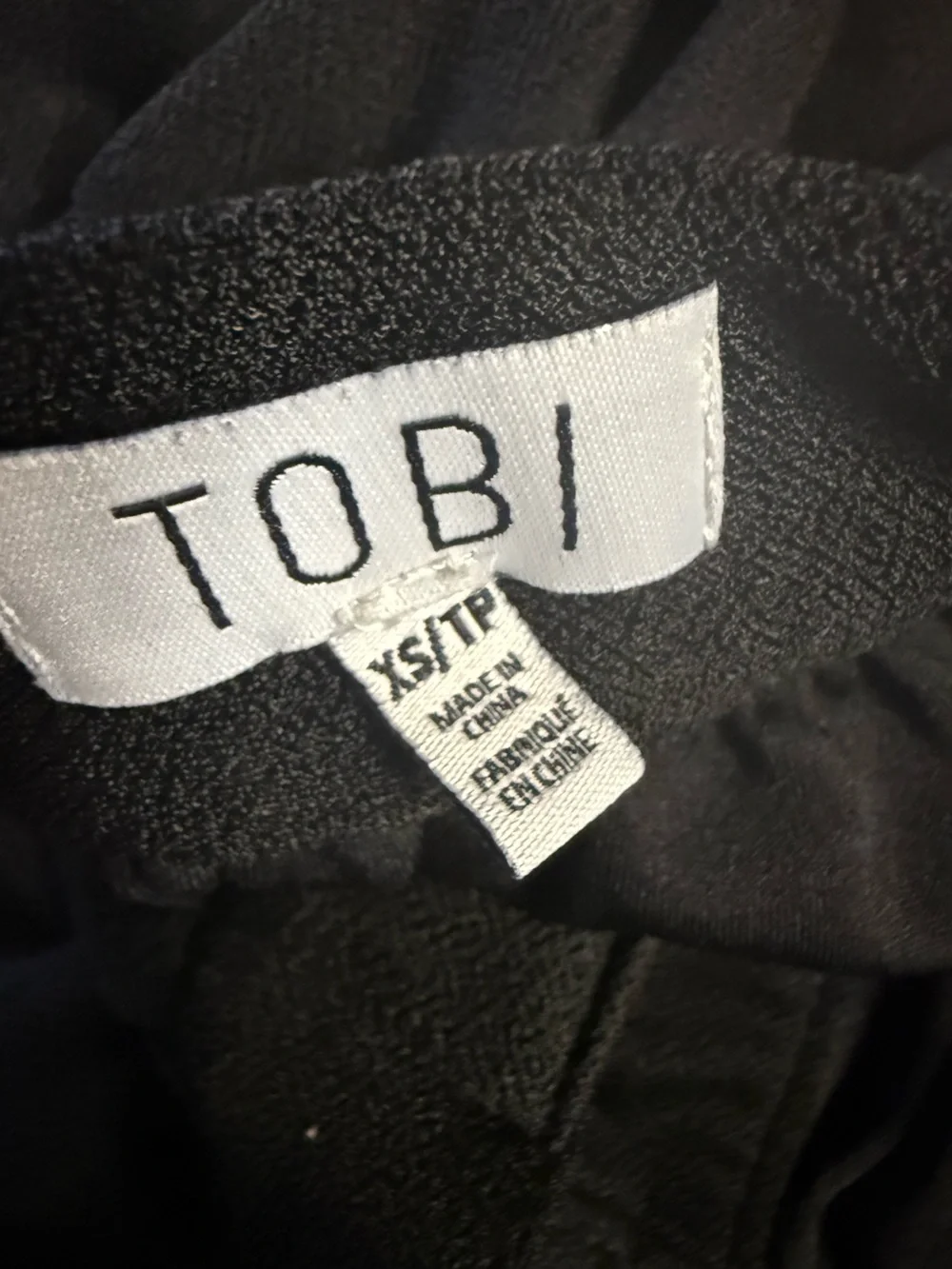 TOBI Black Skater Skirt with Button Detail and Pockets - XS/TP
